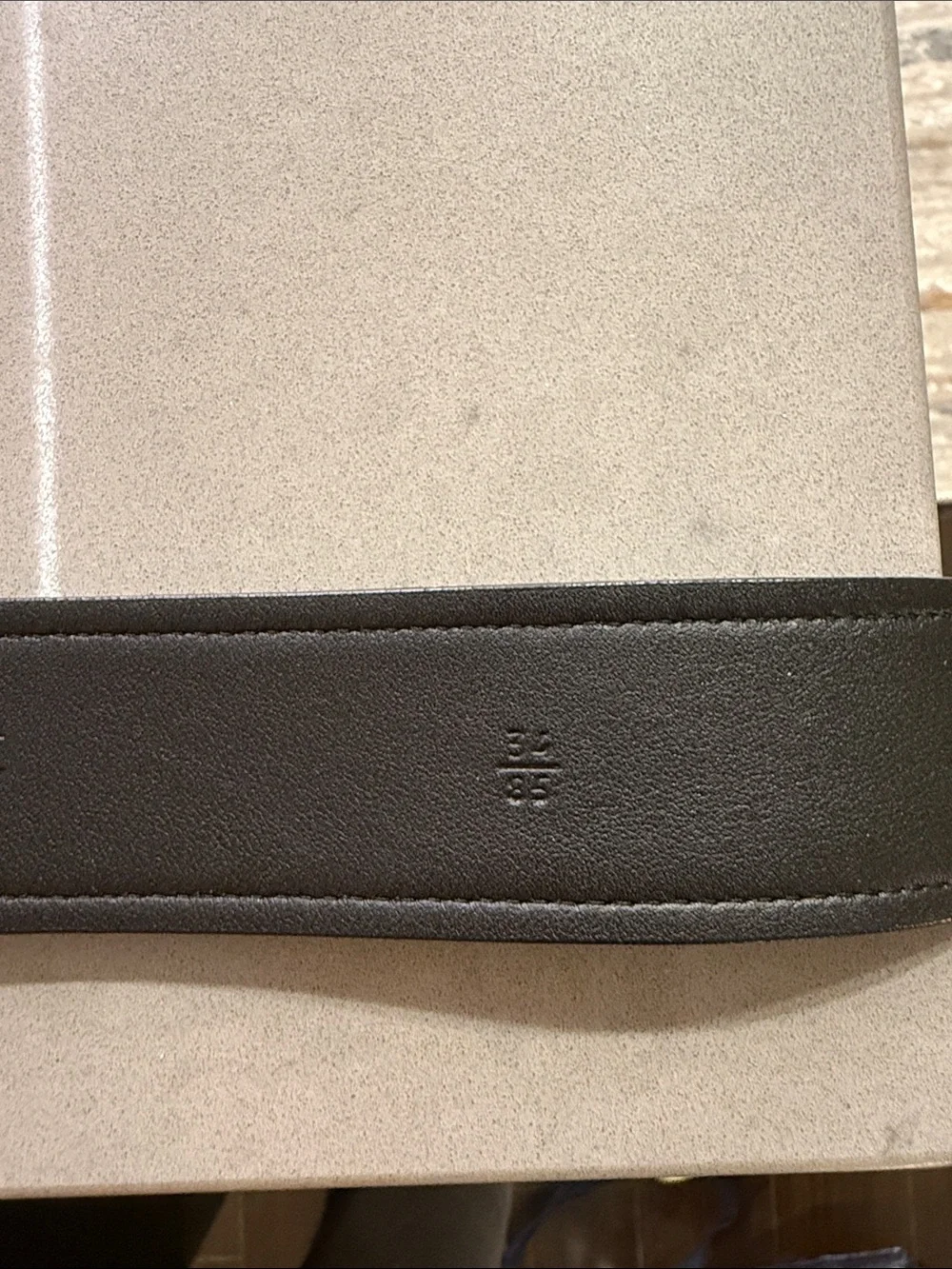 Prada Black Leather Belt with Silver O-Ring Buckle
